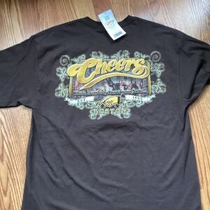 Cheers Graphic Brown T-Shirt